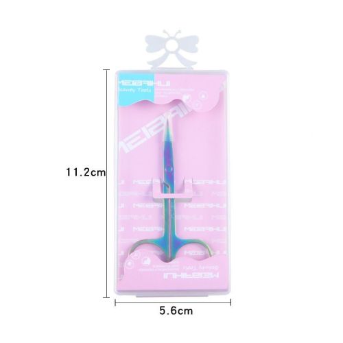 Stainless Steel Color Titanium Eyebrow Trimmer Makeup Beauty Small Scissors