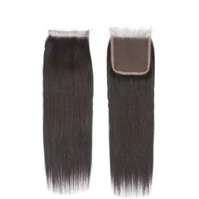 Hand Woven Lace Real Human Hair Wig Accessories (Option: Natural color-20inch)