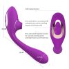 10 sucking and vibration modes; Automatic Women Vibrate Powerful ThrustinG Viberate Adult Toy for Women Pleasure Inch Smooth Bendable Silicone Wand wi