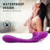 10 sucking and vibration modes; Automatic Women Vibrate Powerful ThrustinG Viberate Adult Toy for Women Pleasure Inch Smooth Bendable Silicone Wand wi