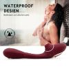 10 sucking and vibration modes; Automatic Women Vibrate Powerful ThrustinG Viberate Adult Toy for Women Pleasure Inch Smooth Bendable Silicone Wand wi