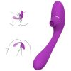 10 sucking and vibration modes; Automatic Women Vibrate Powerful ThrustinG Viberate Adult Toy for Women Pleasure Inch Smooth Bendable Silicone Wand wi